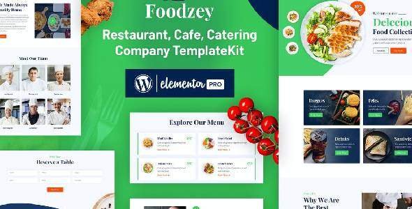 Foodzey – Restaurant Elementor Template Kit