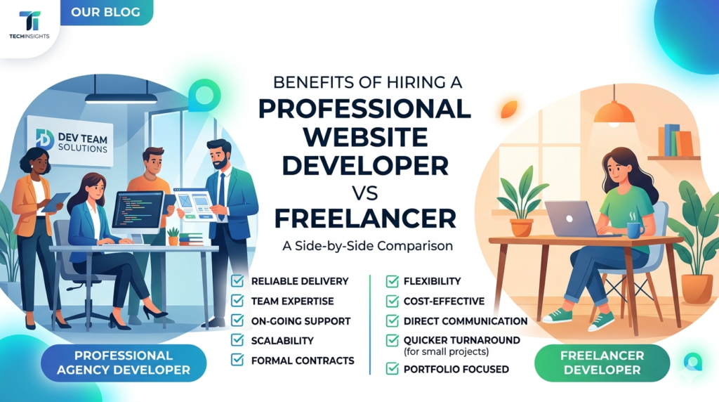 web developer vs freelancer